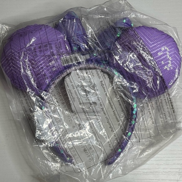 Disney Minnie Mouse Sequin Ear Headband For Adults – Lavender - Picture 5 of 5